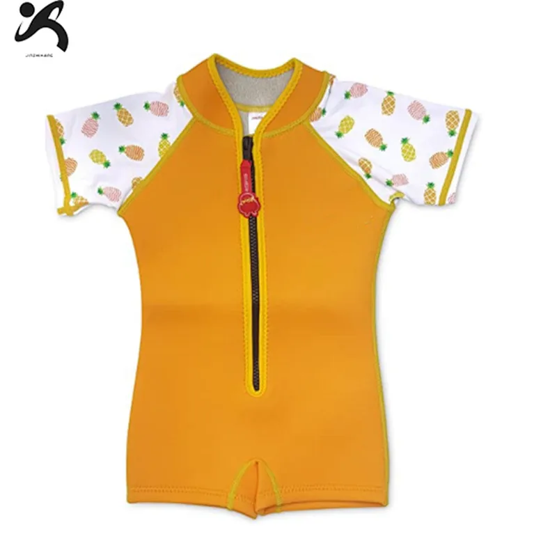 Wholesale short Sleeve Children 2mm Neoprene kids Swimming wetsuit baby Warm Wetsuit