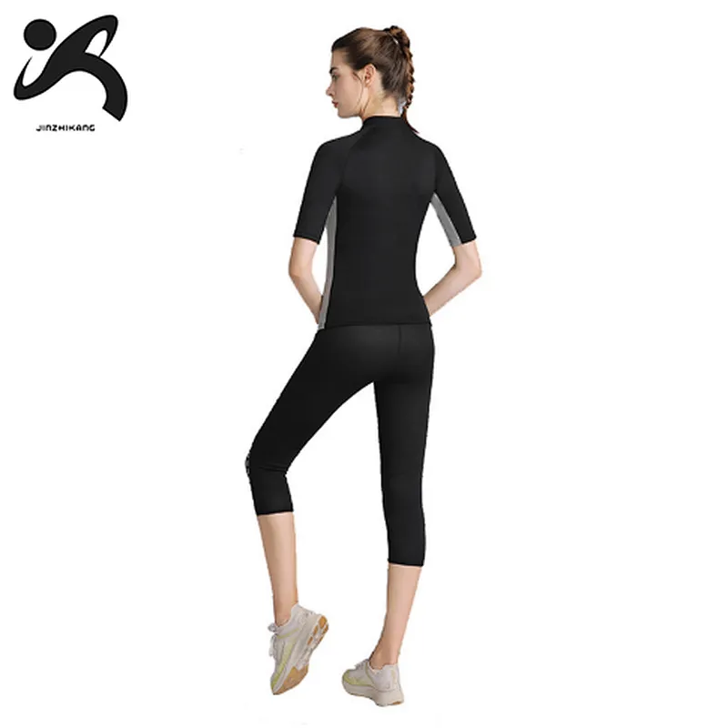 High Quality Women Full Body Sport Slimming Neoprene Waist Trainer Bodysuit Belt Sauna Suit for Weight Loss Exercise
