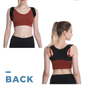 Neoprene adjustable Back Brace Posture Corrector back shoulder Posture Support with armpit pad