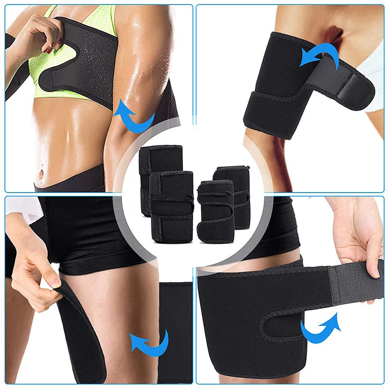 Neoprene adjustable left right arm and Thigh Trimmer wrap fat slimming arm trimmer for shaper