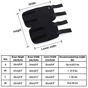 Neoprerene Dog Knee Brace for Leg Dog Canine Protector Leg sleeve for Injury and Sprain Protection