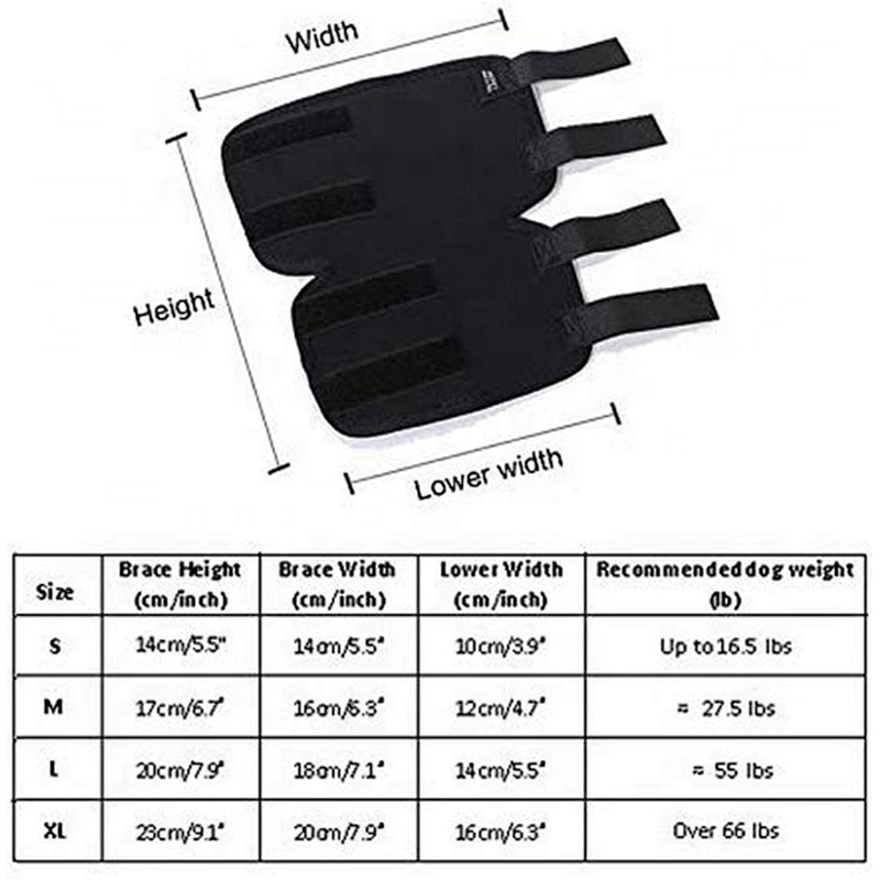 Neoprerene Dog Knee Brace for Leg Dog Canine Protector Leg sleeve for Injury and Sprain Protection