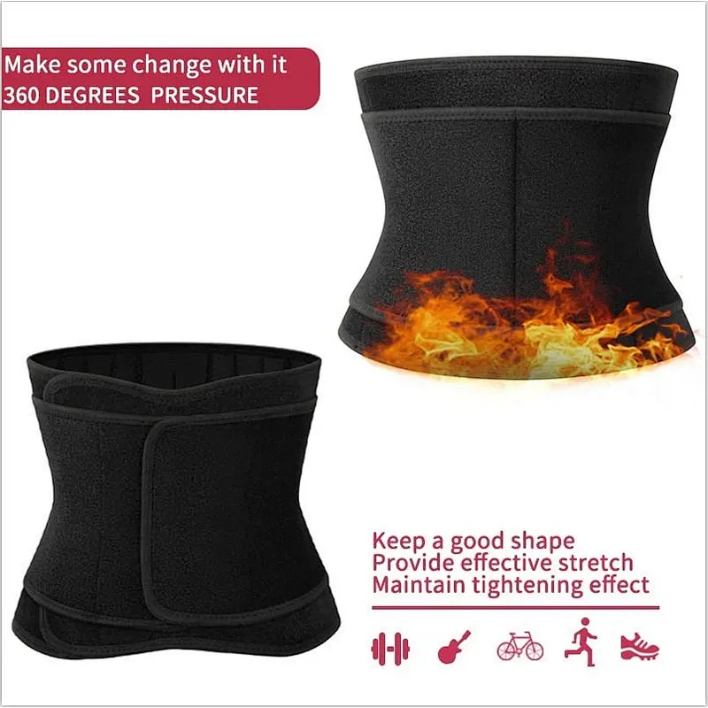 Wholesale Adjustable neoprene waist trainer workout sweat waist tummy slimming belt