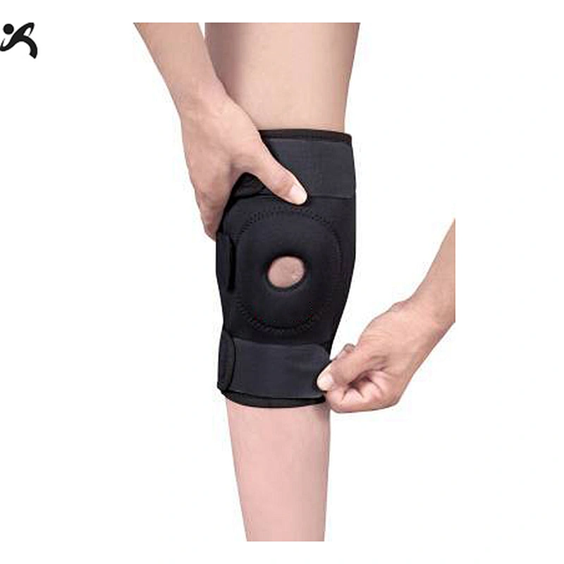 Neoprene compression basketball adjustable support custom print knee brace sleeve pad