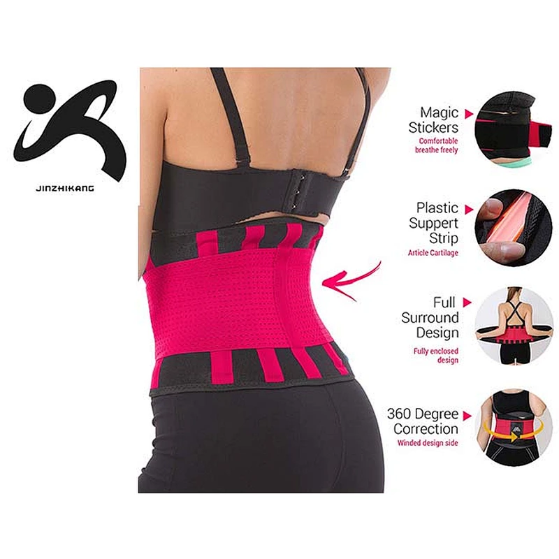 2019 RTS Custom logo workout back support slimming waist trainer belt compression jogger waist trimmer