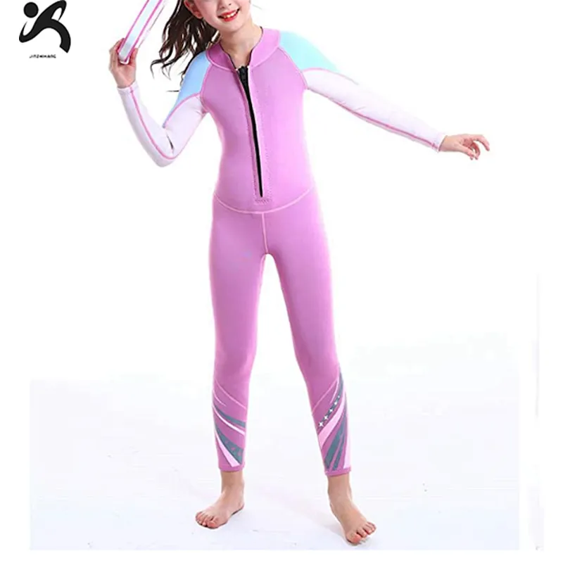 High quality surfing swimming water sport full suit neoprene girls and boys wetsuit with front zipper