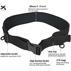 riverruns vertical water belt 3.15 in (8cm) wide adjustable waterproof belt for fly fishing surf throw kayak fishing accessories