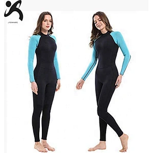 Ladies Neoprene SCR Wetsuit Back Zipper Full Body Long Sleeve Wetsuits for Surfing Diving Snorkeling