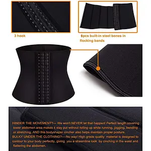 2021 amazon hot selling 10 inch training corsets belt neoprene trimmer waist trainer