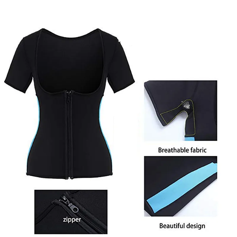 High quality neoprene women thermal sweat waist training corsets for body shaper