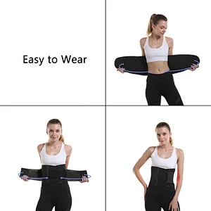 Adjustable Straps and Breathable  Stress Relief in Sports Fitness Neoprene Waist  Trainer Belt Waist Trainer Lower Back Brace