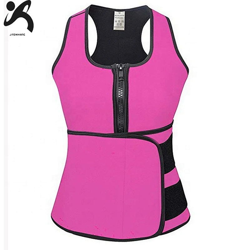 Wholesale Neoprene Sauna Waist Trainer Vest with Adjustable Waist Trimmer Belt