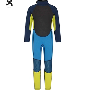 High quality custom logo long Sleeve Neoprene Open Water Swimming Diving suit Wetsuit for kids