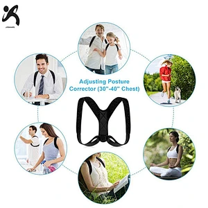 Factory custom made hot sale reasonable price adjustable office lower back belt posture corrector