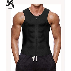 Professional neoprene corset sauna zipper men slimming vest for fitness