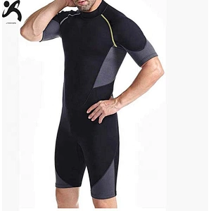 red retro sailfish wetsuit sex neoprene scuba shark diving short sleeve surf suit shorts