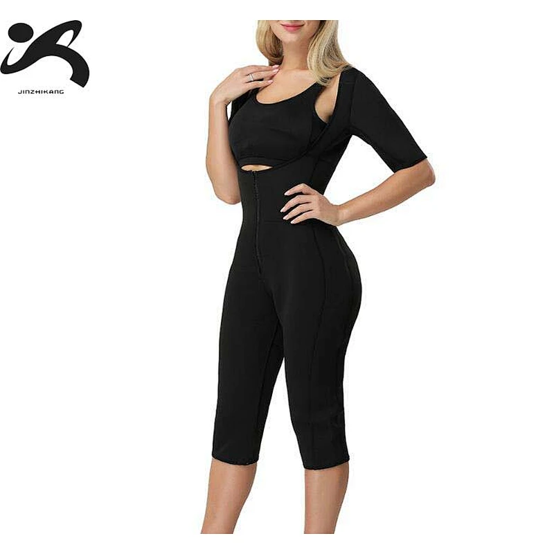 2019 RTS Top Sale OEM Woman Workout Neoprene Sauna Sweat Slimming Body Suit For Weight Loss