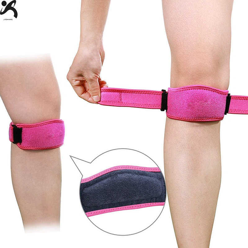 Manufacture OEM neoprene Orthopedic Knee Compression Brace support Stretch adjustable Knee Brace strap