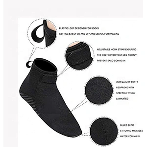 Outdoor Neoprene Beach Swim Surf Aqua Socks Water Shoes with Adjustable Strap