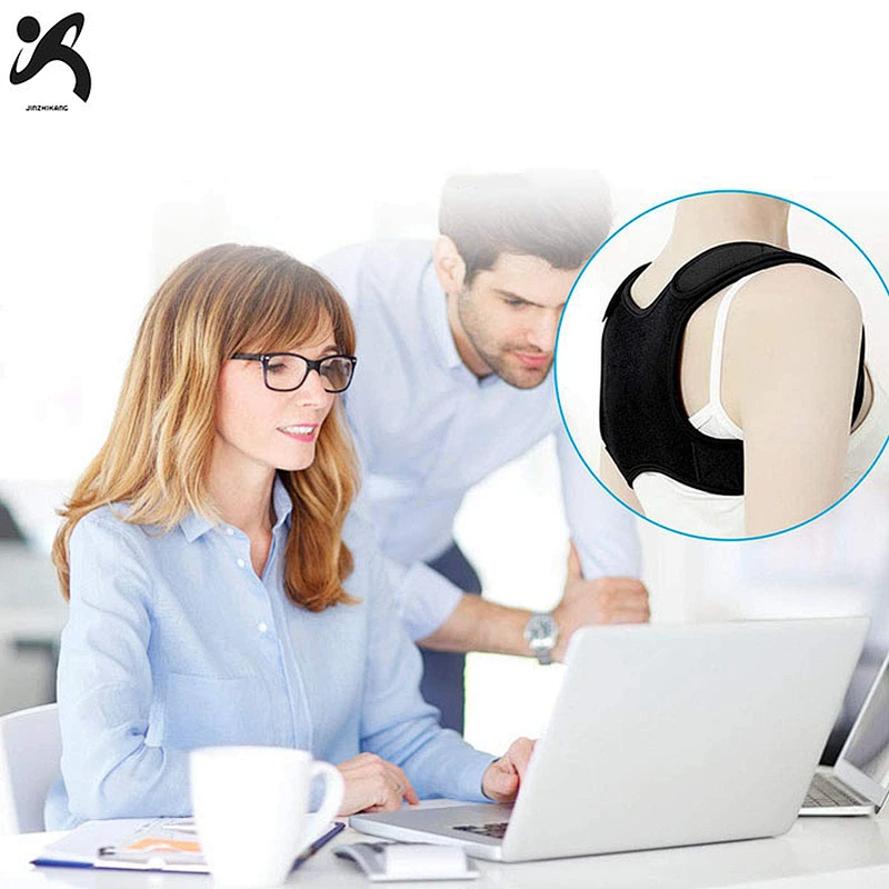 Wholesale adjustable shoulder brace customized logo posture corrector comfortable back support