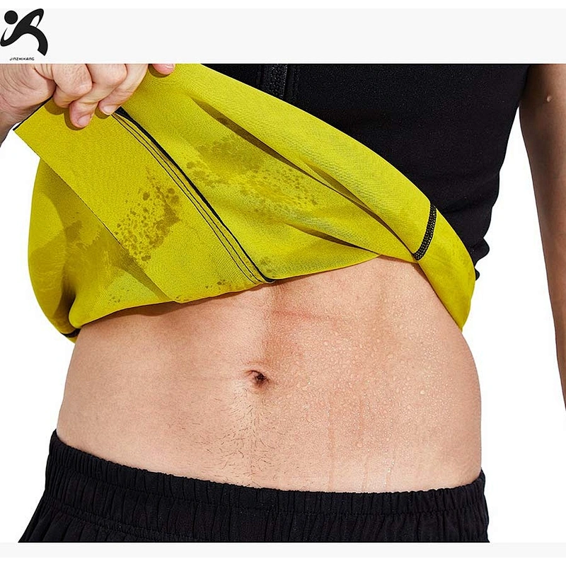 Custom neoprene sauna waist trainer corset men slimming body shaper vest for fitness