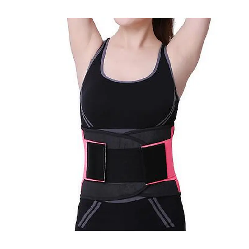 high quality heating waist zipper girdle shapewear support trainer corset sauna pants yoga