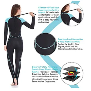 Wholesale high quality Full Sleeve 5MM Neoprene Water sport Swimming suit Diving Skin Surfing Wetsuit