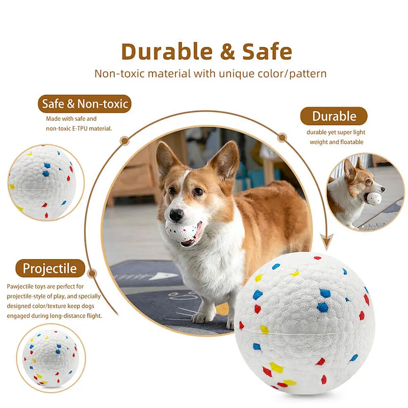 Ball for Dogs,Durable Dog Balls Bite Resistant High Elasticity Interactive Dog Toys, Balls Dog Chew Toy for Large Dogs, Medium & Small Dogs
