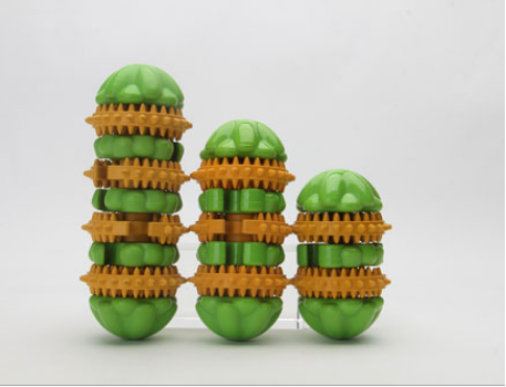 Rubber with Nylon Dispensing Treat Toy