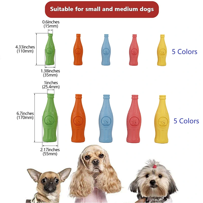 Squeaky Rubber Happy Bottle