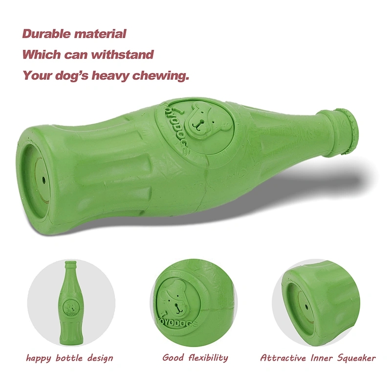 Squeaky Rubber Happy Bottle