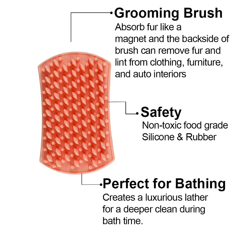 Dog Brush for Grooming, Brushing and Bathing Dog & Cats, Great for the Bath Deshedding and Massaging Your Pet