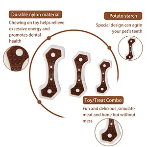 2 in 1 toy nylon and treat combo