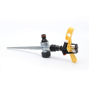 Plastic Impact Lawn Irrigation Agriculture Sprinkler Equipment With Metal Spike
