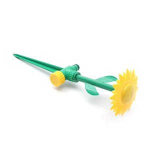 Beautiful Sun Flower Shape Irrigation Watering Sprinkler System With Spike