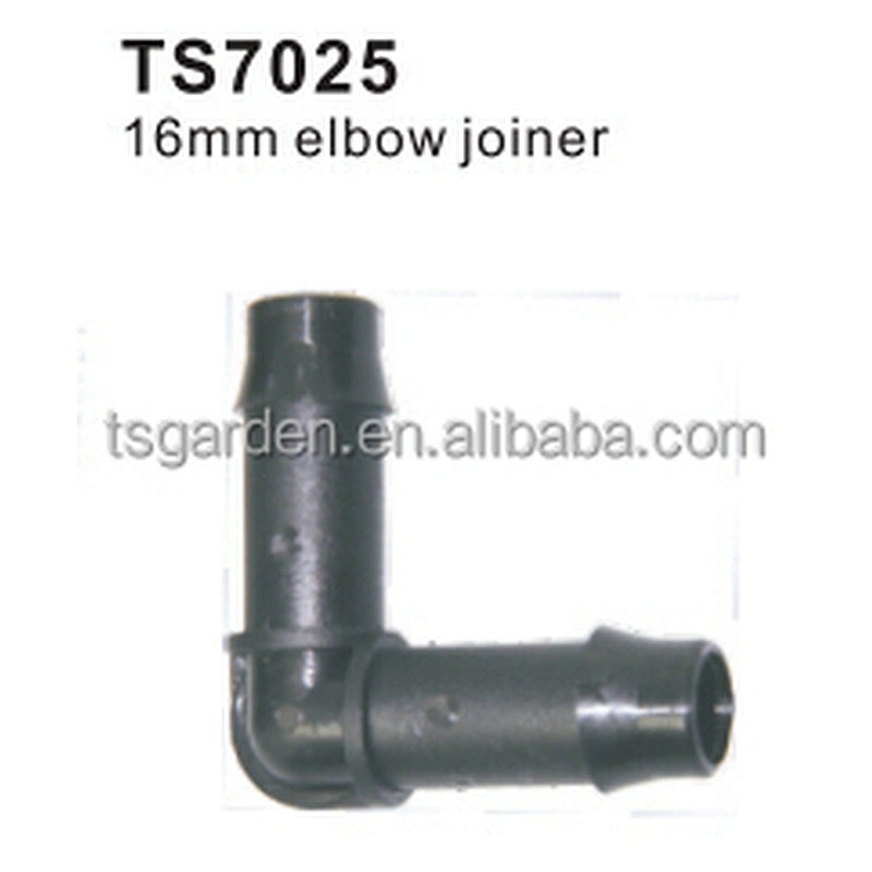 16MM elbow joiner for micro irrigation hose barb fitting
