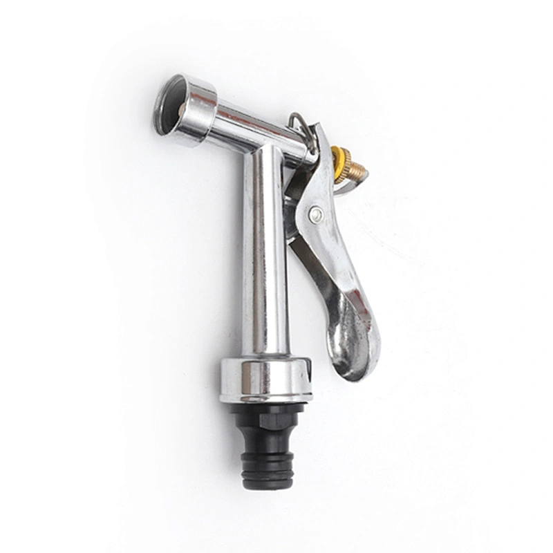 Garden High Pressure Zinc Metal Nozzle Spray Water Hose Gun With Back Control Handle