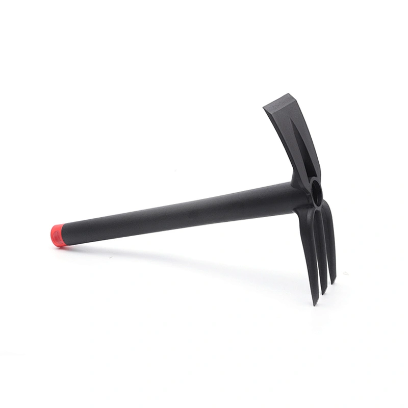 Garden Mini Nylon Plastic Double End Hand Tool Rake And Hoe With Soft Handle
