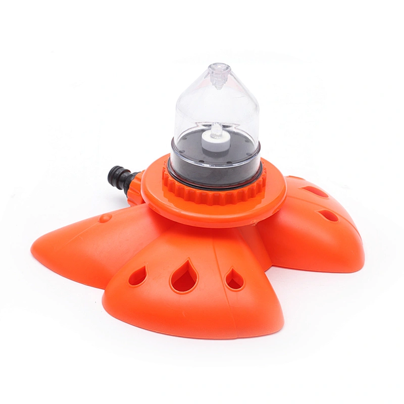 Hydroelectric Power Led Garden Plastic Water Irrigation Sprinkler With Butterfly Base
