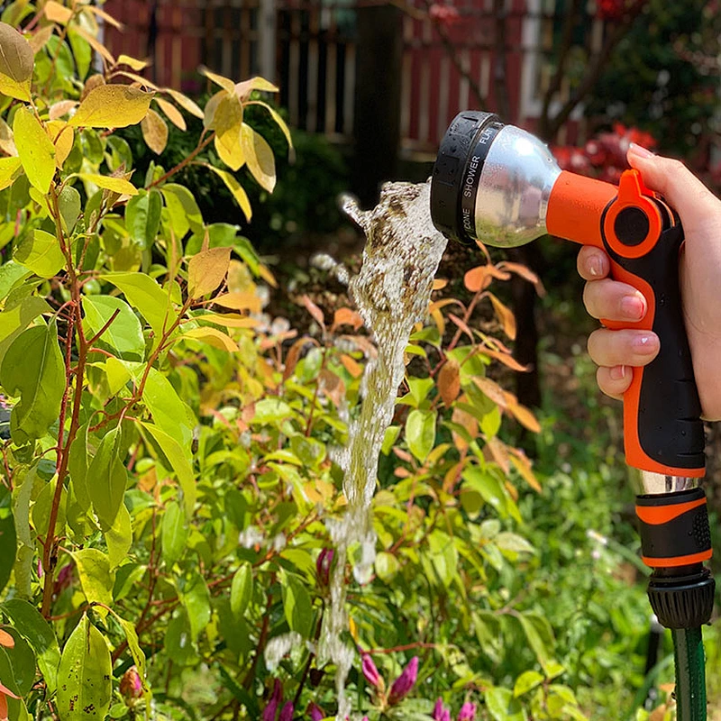 Garden Zinc 8 Function Adjustable Water Irrigation Spray Gun With Soft Handle