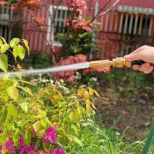 High Pressure Garden Brass Hose Water Misting Spray Nozzle with flow control