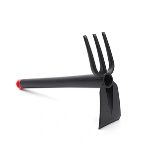 Garden Mini Nylon Plastic Double End Hand Tool Rake And Hoe With Soft Handle