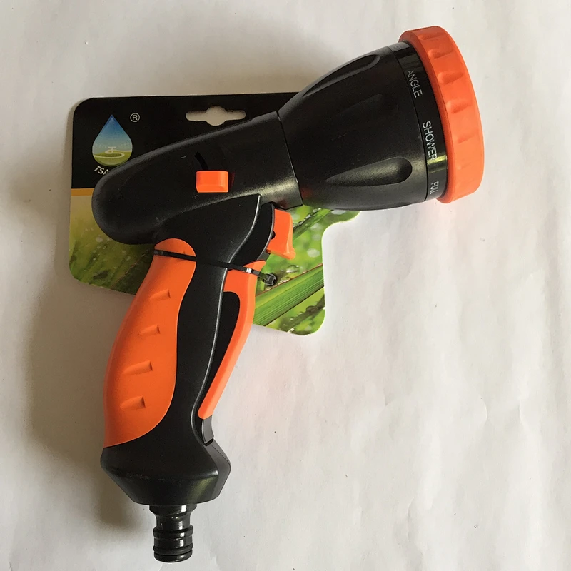 Thumb-control 9 pattern plastic water pistol