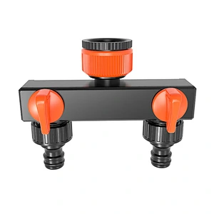 2 Way Garden Faucet Connector Hose Splitter Tap Adaptor For Water