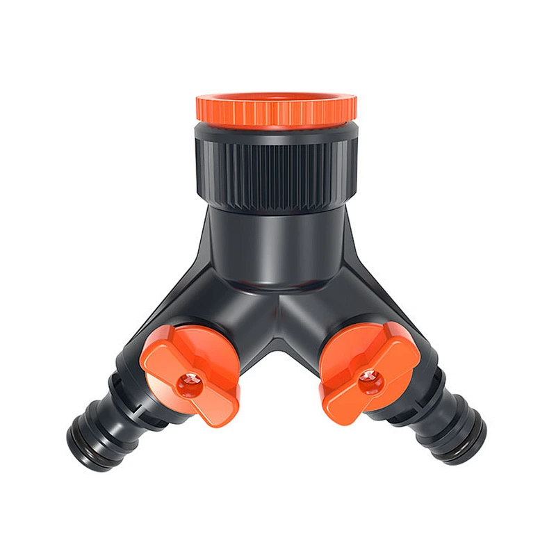 Plastic Garden 2 Way Garden Hose Splitter Hose Quick Connector