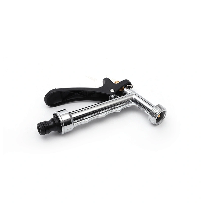 Garden High Pressure Zinc Metal Water Hose Nozzle Spray Gun With Soft Handle