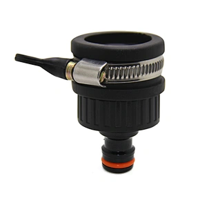 OEM ODM ABS Plastic Garden Round Tap Water Connector Adaptor