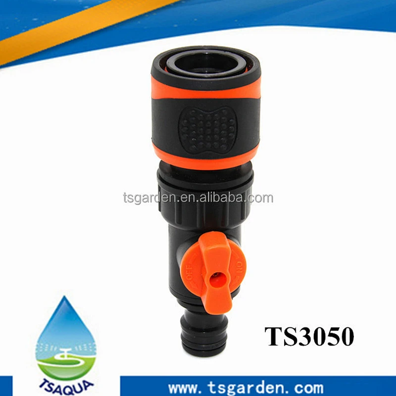 Connector with valve fits for 13-16mm hoses