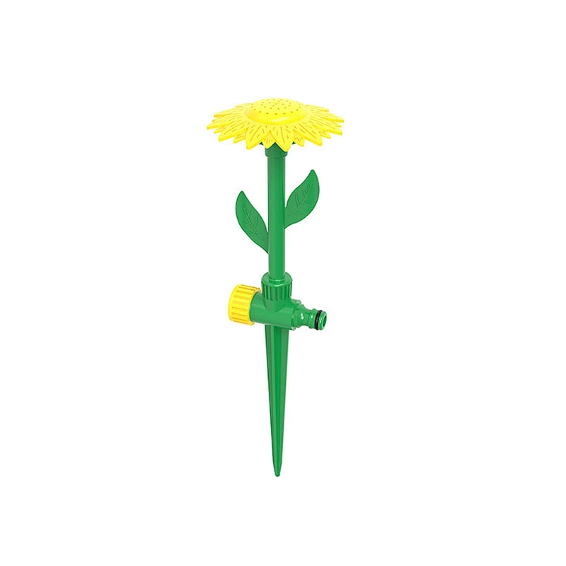 Beautiful Sun Flower Shape Irrigation Watering Sprinkler System With Spike