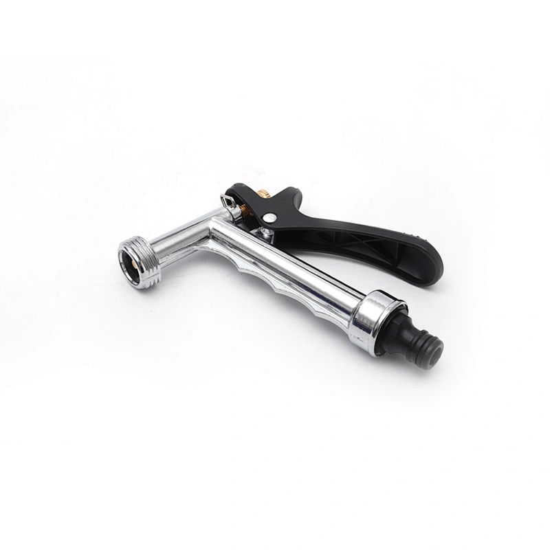 Garden High Pressure Zinc Metal Water Hose Nozzle Spray Gun With Soft Handle
